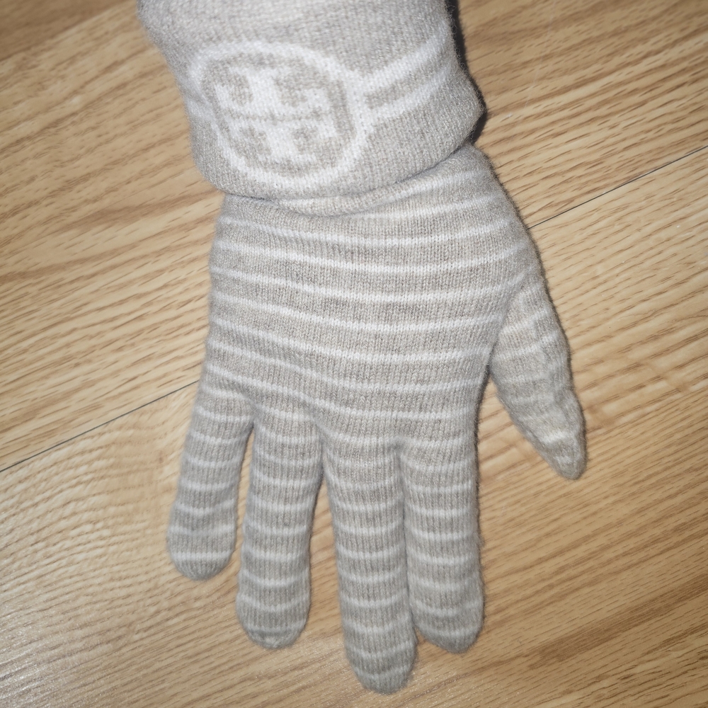 Wool Striped Tory Burch Gloves